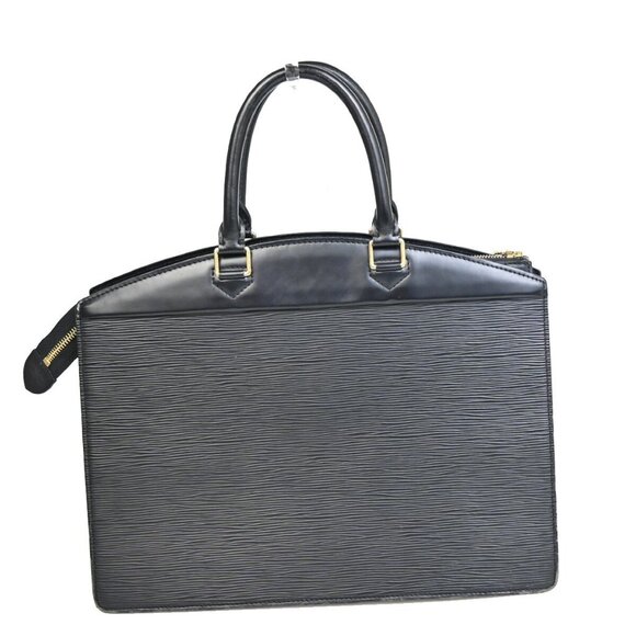 LOUIS VUITTON LV Logo Riviera Hand Bag Epi Leather Black France